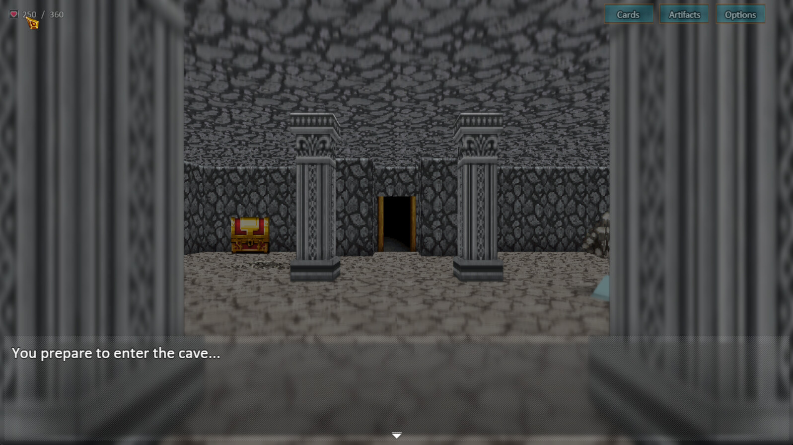 Cave exploration in first person view